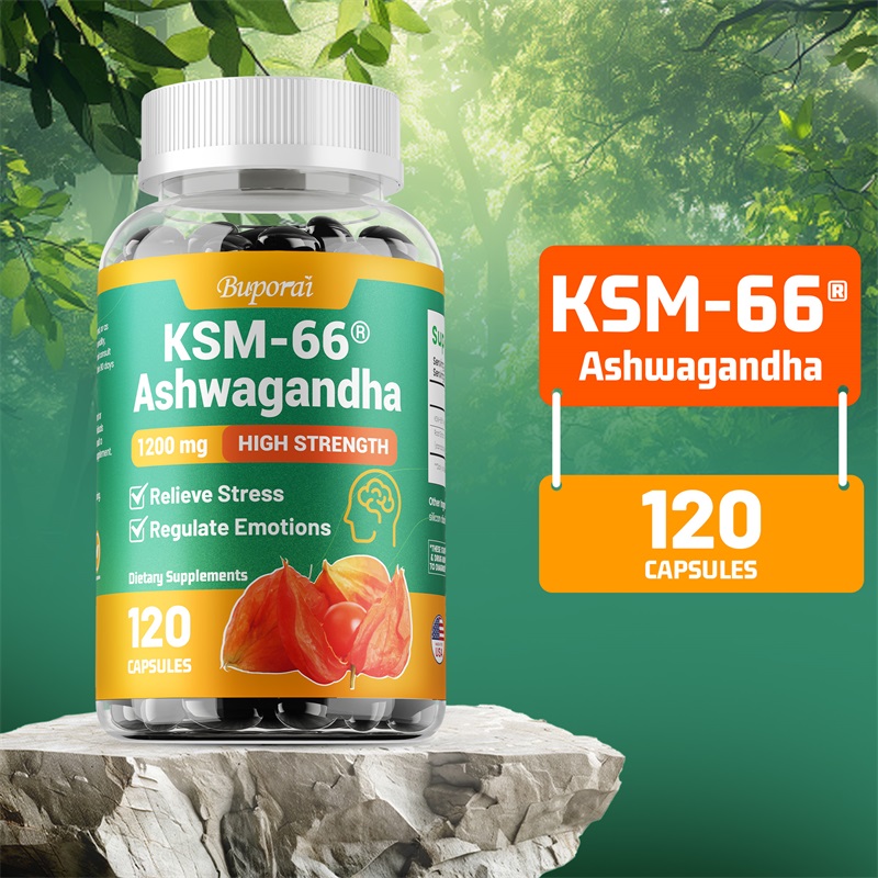 Ashwagandha Extract Root - KSM-66 Ashwagandha 1200 Mg Vegetarian Capsules