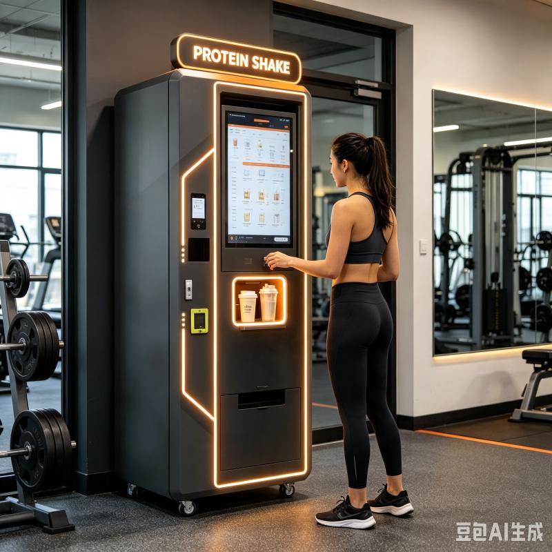 Nutrition Fitness Center - Automatic Protein Shake Vending Machine Customized