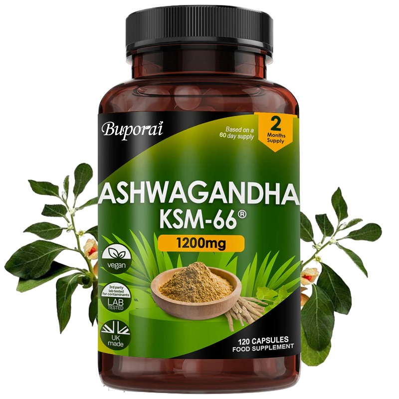 Ashwagandha Extract Root - Organic KSM-66 Ashwagandha Root Extract Stress