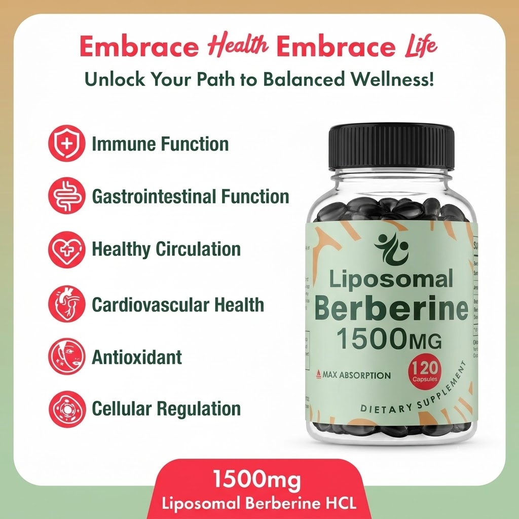Liposomal Berberine HCL - 1500 - Berberine Hcl Capsule 评论和价格