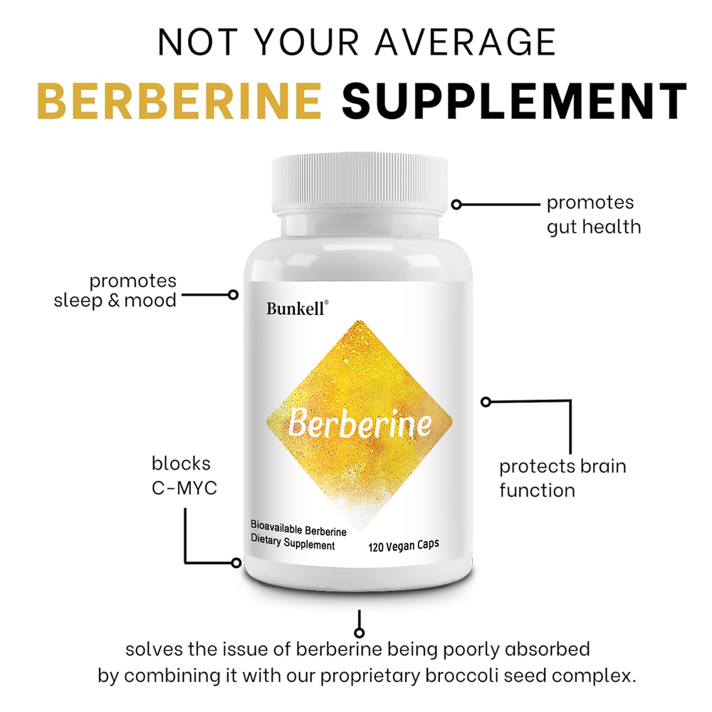 Berberine HCl 350mg with Brocc - Berberine Hcl Capsule 评论和价格