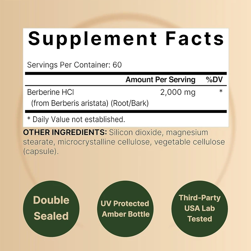 Berberine Supplement  60 Veget - Berberine Hcl Capsule 评论和价格