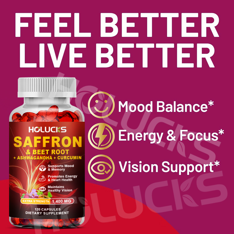 Organic Saffron Extract 1400mg - Ashwagandha Extract Root 评论和价格