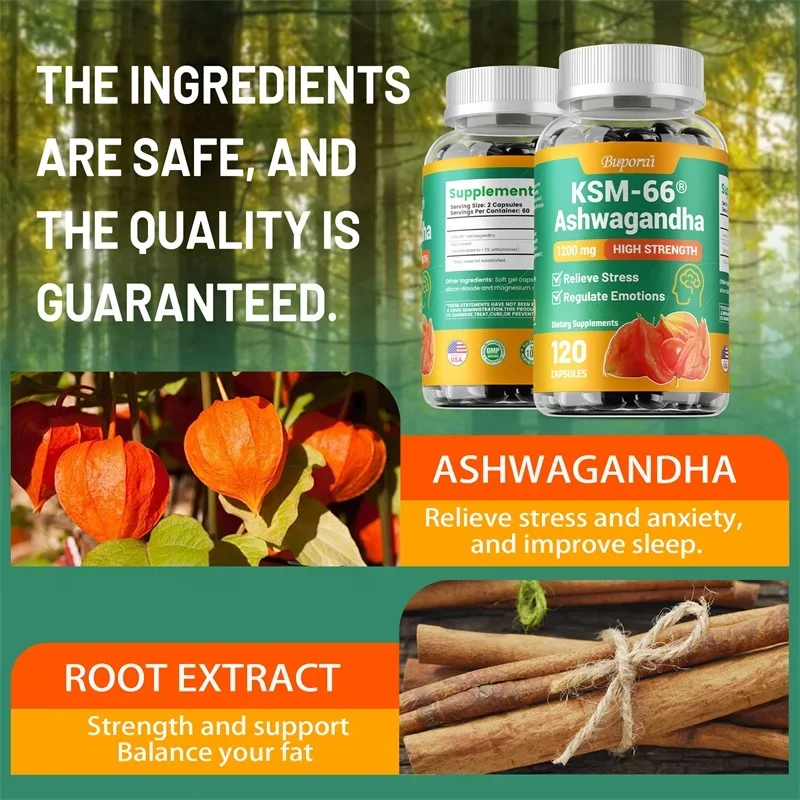 KSM-66 Ashwagandha 1200 Mg Veg - Ashwagandha Extract Root 评论和价格