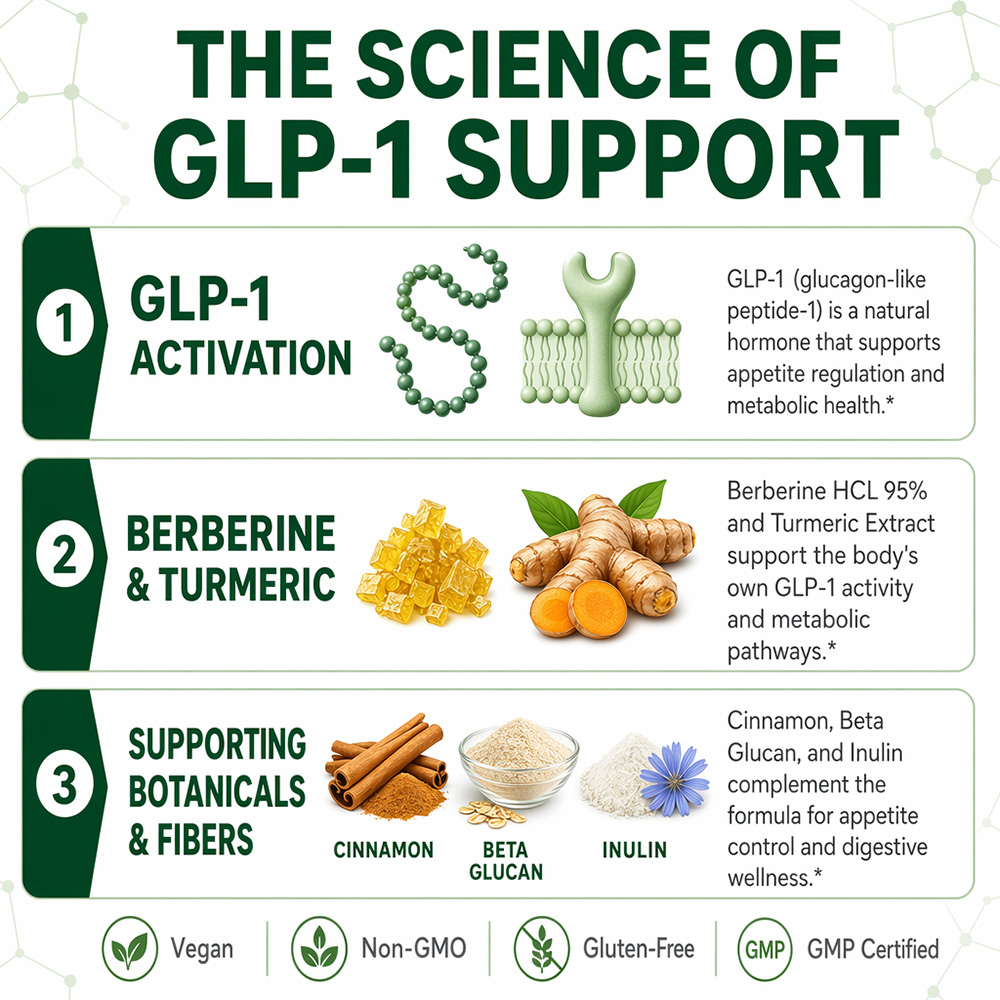 GLP-1 Supplement with Berberin - Berberine Hcl Capsule 评论和价格