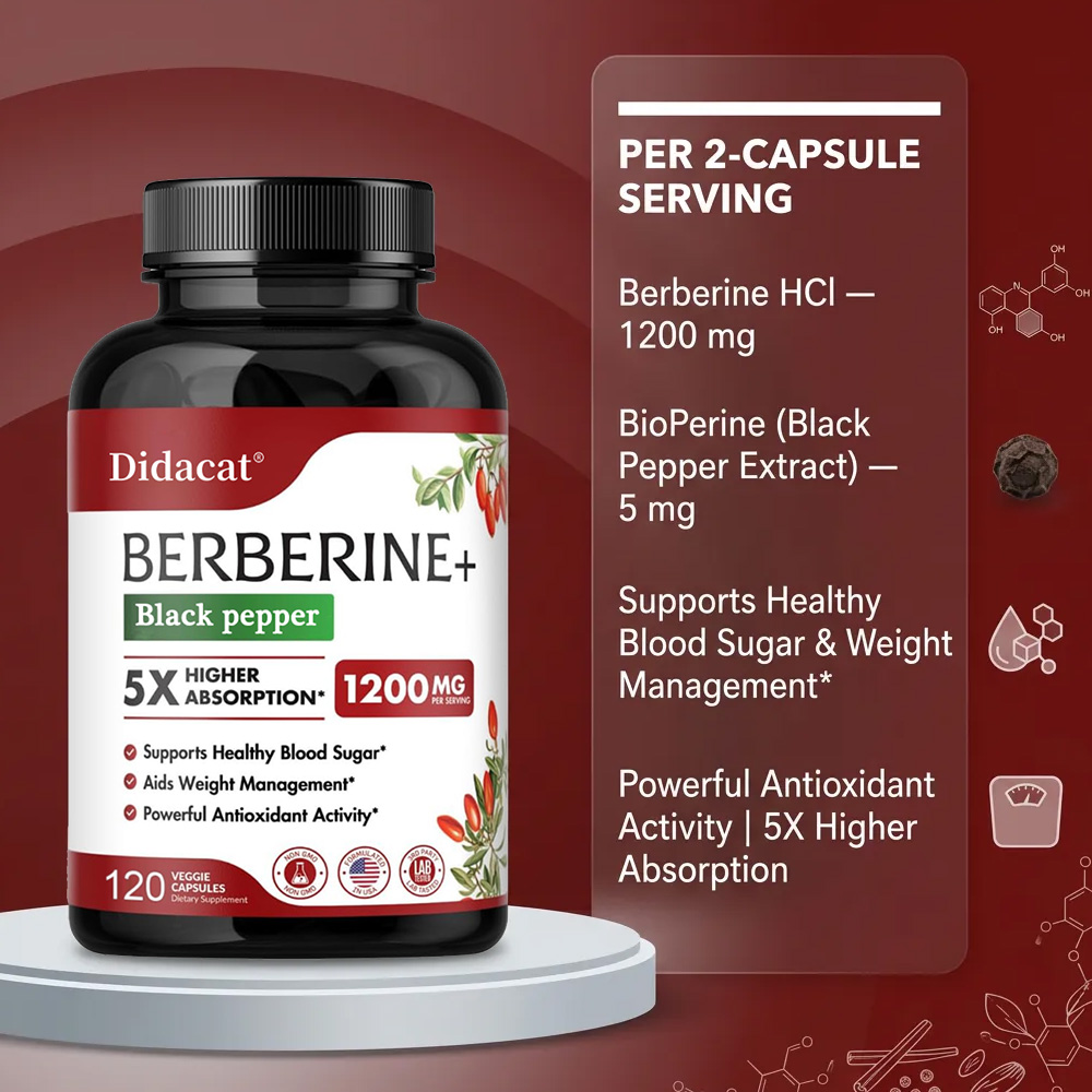 Berberine Supplement 1200mg -  - Berberine Hcl Capsule 评论和价格